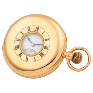 Swiss gold half hunting cased lever pocket watch Circa 1916