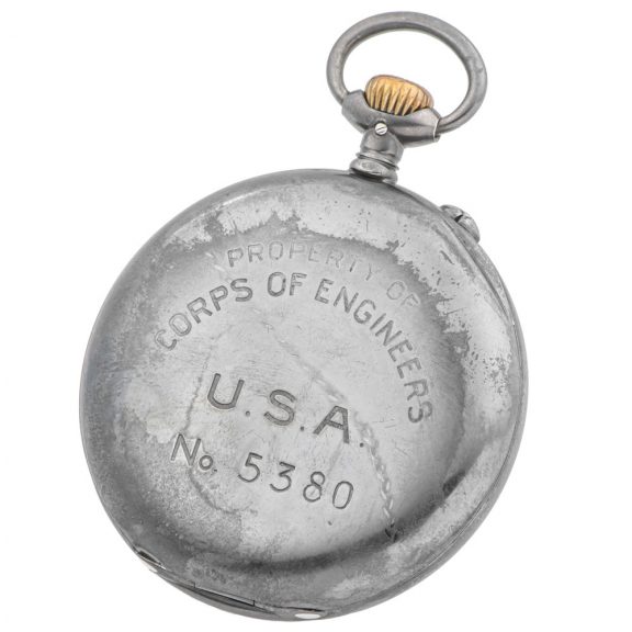 Swiss silver open faced military pocket watch Circa 1918 Swiss silver open faced military pocket watch Circa 1918