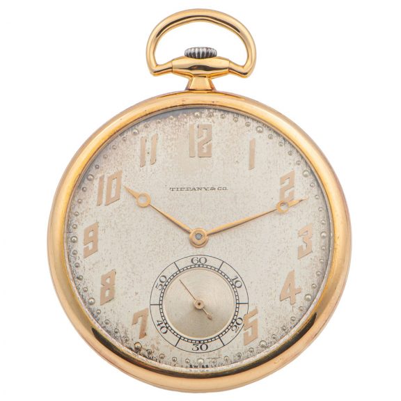 Swiss 18 carat yellow gold Art Deco keyless dress watch Circa 1920