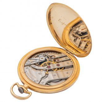Swiss 18 carat yellow gold Art Deco keyless dress watch Circa 1920