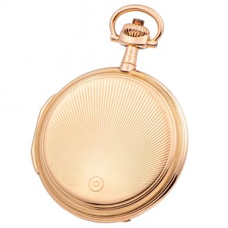 German 14K pink gold hunting cased lever pocket watch Circa 1900
