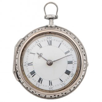 English silver quarter repeating verge pocket watch Circa 1700