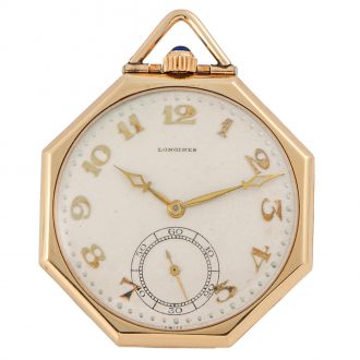 Swiss gilt metal Art Deco octagonal shaped dress watch Circa 1915