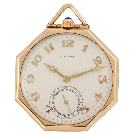 Swiss gilt metal Art Deco octagonal shaped dress watch Circa 1915