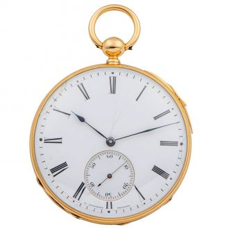 Fine Swiss 18 carat gold quarter repeating pocket watch Circa 1860
