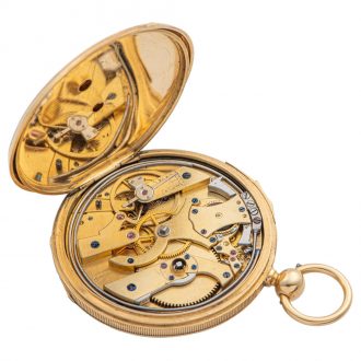 Fine Swiss 18 carat gold quarter repeating pocket watch Circa 1860
