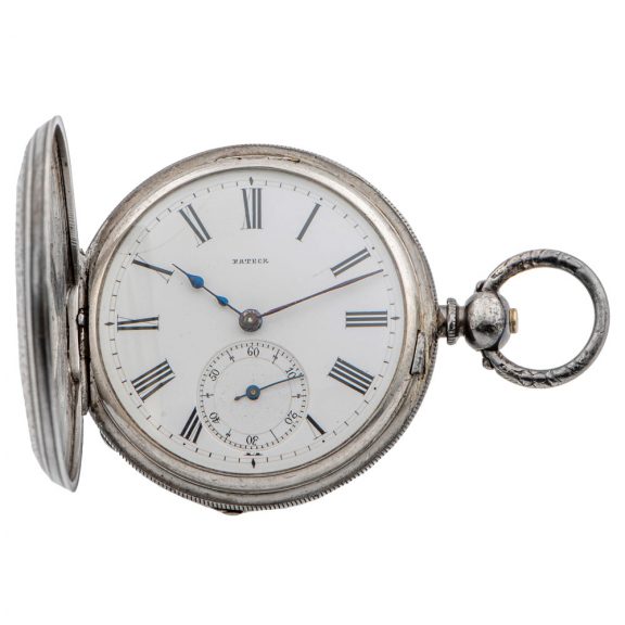 Fine Swiss silver half hunting cased pocket watch Circa 1880 Fine Swiss silver half hunting cased pocket watch Circa 1880