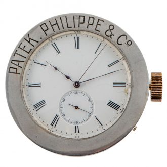 Swiss silver pocket watch with independent seconds Circa 1877