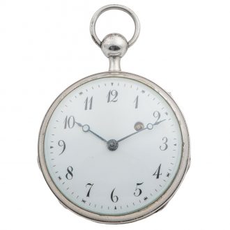 Swiss silver quarter repeating Empire pocket watch Circa 1800
