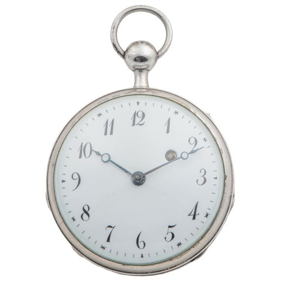 Swiss silver quarter repeating Empire pocket watch Circa 1800