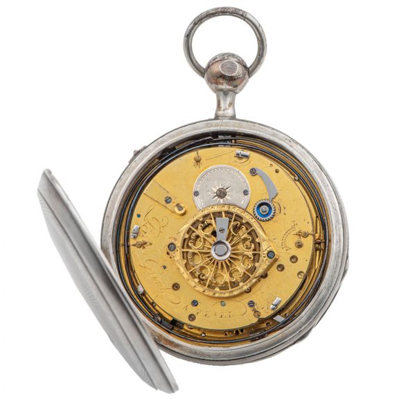 Swiss silver quarter repeating Empire pocket watch Circa 1800 Swiss silver quarter repeating Empire pocket watch Circa 1800