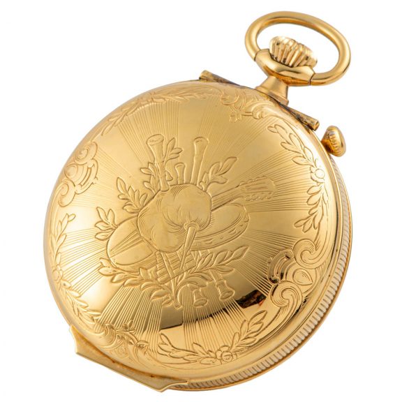 Fine Swiss gold plated musical erotic automaton watch Circa 1980
