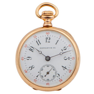 Swiss 18 carat pink gold keyless pendant watch Circa 1908