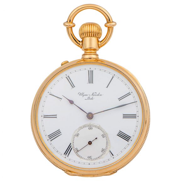 Swiss 18 carat yellow gold keyless pocket watch Circa 1880
