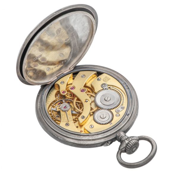 Swiss silver open faced military pocket watch Circa 1920 Swiss silver open faced military pocket watch Circa 1920