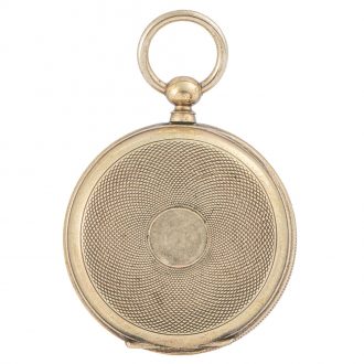 Swiss nickel plated open faced keyless pocket watch Circa 1890 Swiss nickel plated open faced keyless pocket watch Circa 1890