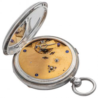 English silver center seconds chronograph Circa 1892