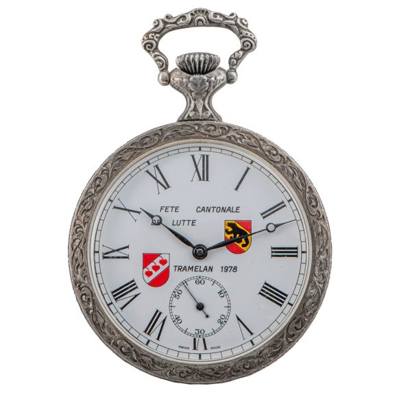Swiss silvered special edition pocket watch Circa 1978 Swiss silvered special edition pocket watch Circa 1978