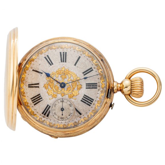 SSwiss gold full hunter for the South American market Circa 1900