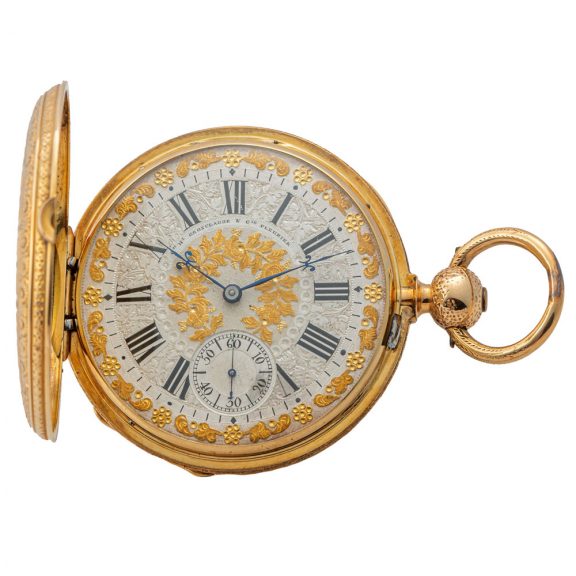 Swiss gold lever made for the South American market Circa 1860