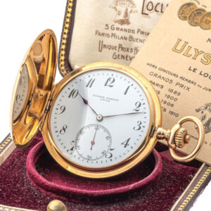 Fine Swiss 18 carat gold hunting cased pocket watch Circa 1916