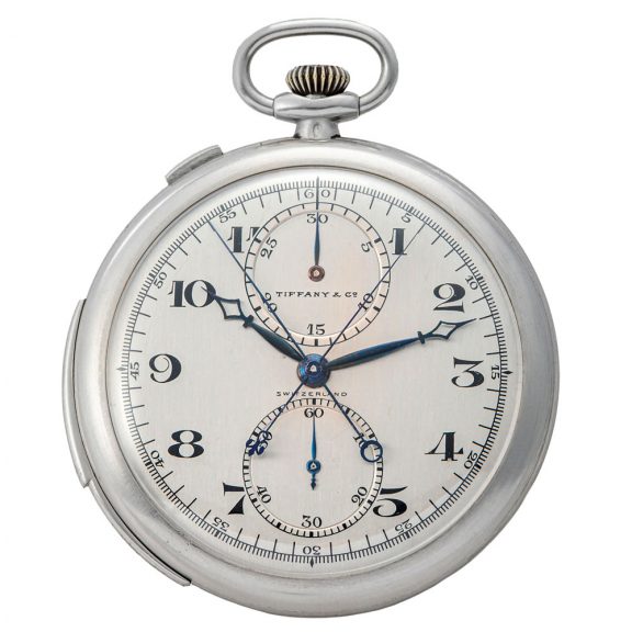 Swiss platinum minute repeating chronograph Circa 1925 Swiss platinum minute repeating chronograph Circa 1925