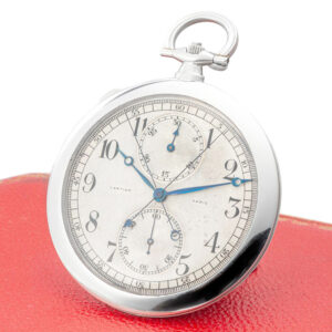Very fine French platinum split second chronograph Circa 1922