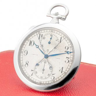 Very fine French platinum split second chronograph Circa 1922