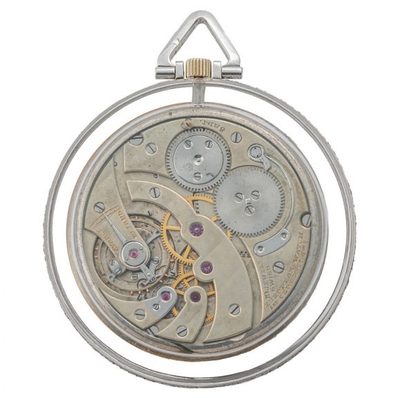 French rock crystal and diamond set pocket watch Circa 1916 French rock crystal and diamond set pocket watch Circa 1916