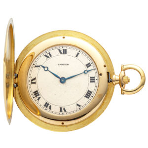 Ultra thin Swiss 18K gold hunting cased dress watch Circa 1938