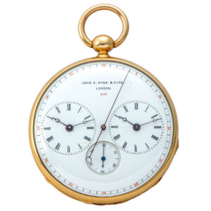 English 18K gold center seconds captain's watch Circa 1860