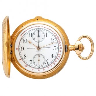 Swiss excellent 18K gold medical chronograph Circa 1913