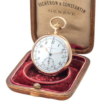 Swiss gold and rose cut diamond set pocket watch Circa 1905