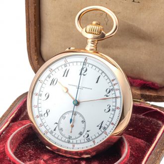 Swiss gold and rose cut diamond set pocket watch Circa 1905