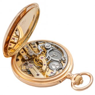 Swiss gold and rose cut diamond set pocket watch Circa 1905