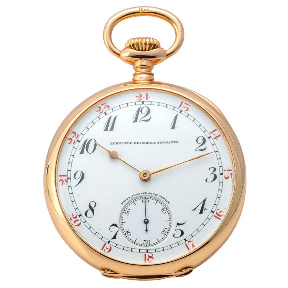 Swiss gold Chronometer Gondolo pocket watch Circa 1905