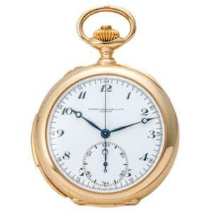 Swiss 18K gold repeating chronograph pocket watch Circa 1910
