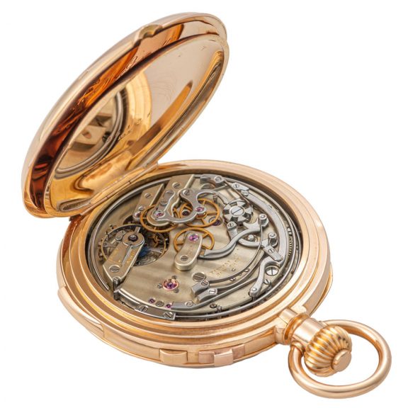 American 18K gold split seconds chronograph Circa 1885 American 18K gold split seconds chronograph Circa 1885