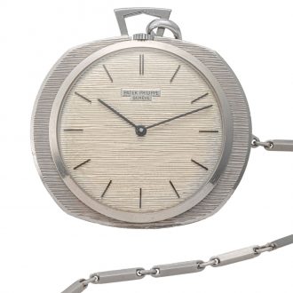 Unusual Swiss 18K white gold Ricochet dress watch Circa 1963