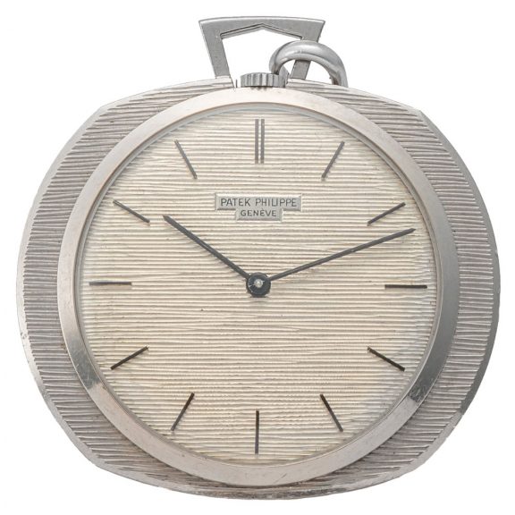 Unusual Swiss 18K white gold Ricochet dress watch Circa 1963