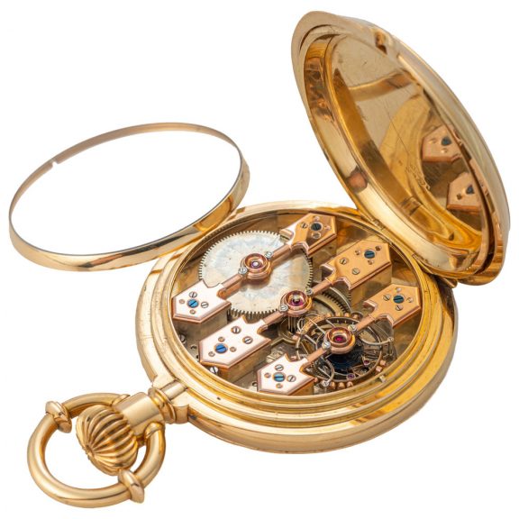 Swiss gold one minute tourbillon chronometer Circa 1880 Swiss gold one minute tourbillon chronometer Circa 1880