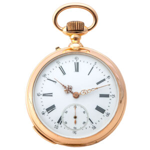 Swiss rose gold quarter repeating clockwatch Circa 1870