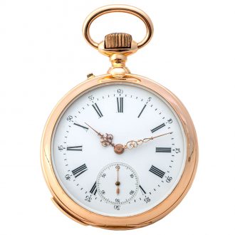 Swiss rose gold quarter repeating clockwatch Circa 1870