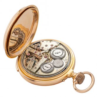 Swiss rose gold quarter repeating clockwatch Circa 1870