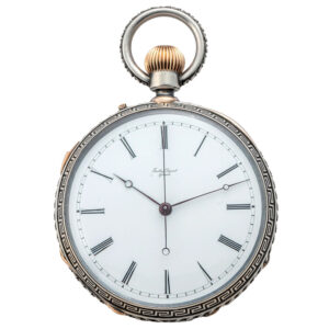 Swiss silver independent jumping center seconds watch Circa 1880