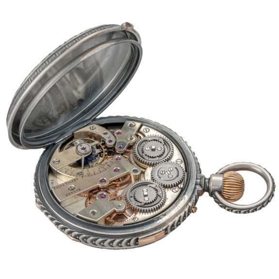 Swiss silver independent jumping center seconds watch Circa 1880 Swiss silver independent jumping center seconds watch Circa 1880