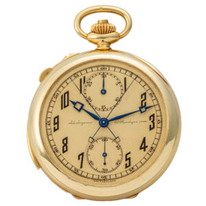 Danish 18K gold minute repeating lever pocket watch Circa 1910