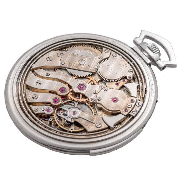 Elegant Swiss platinum astronomic Art Deco pocket watch Circa 1924 Elegant Swiss platinum astronomic Art Deco pocket watch Circa 1924