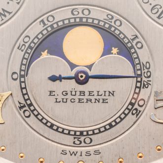 Elegant Swiss platinum astronomic Art Deco pocket watch Circa 1924