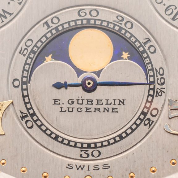 Elegant Swiss platinum astronomic Art Deco pocket watch Circa 1924 Elegant Swiss platinum astronomic Art Deco pocket watch Circa 1924